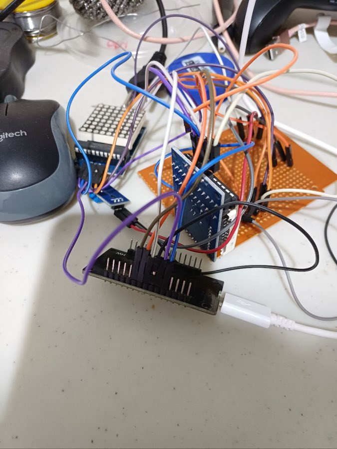 Hardware prototype on desk