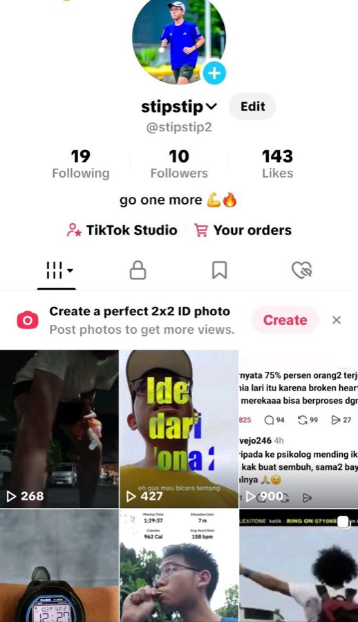 TikTok profile